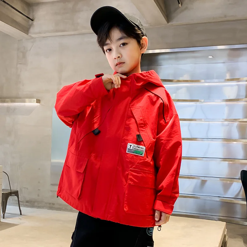 Пальто для мальчиков куртка хлопковая верхняя одежда ветровка весенне-осеннее