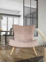 single sofa chair nordic modern simple snail chair cloth bedroom lazy leisure chair balcony