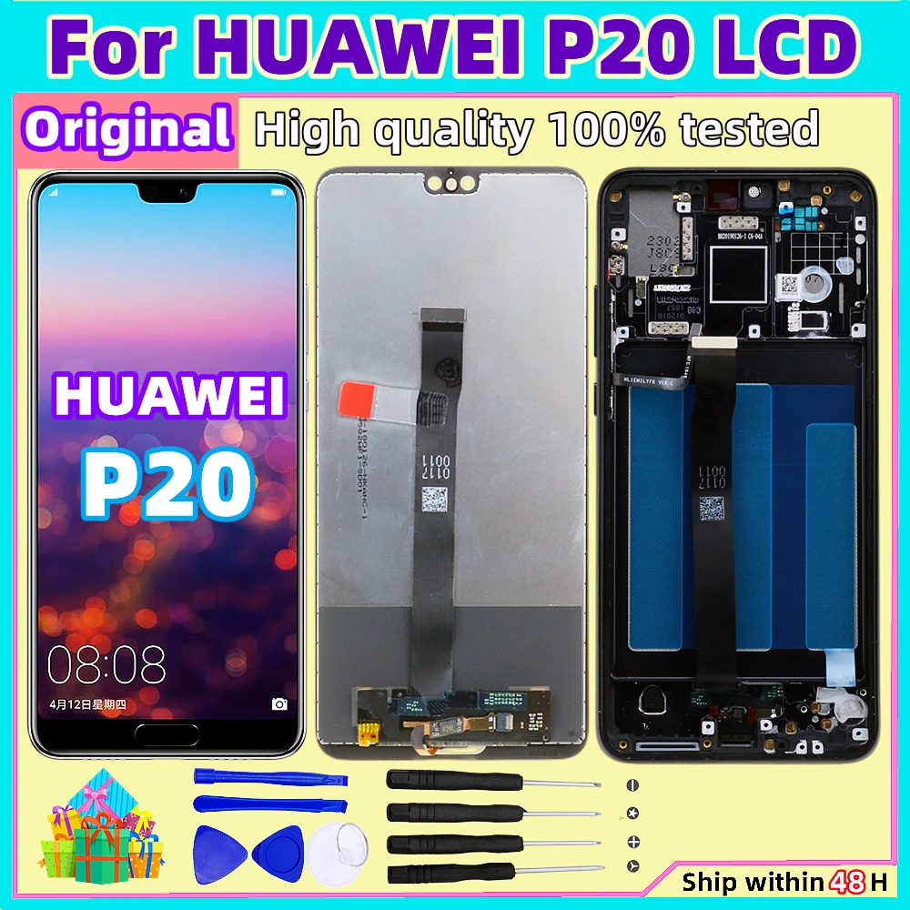 

5.8" Original LCD For Huawei P20 EML-L09 EML-L22 EML-L29 LCD Display Touch Screen Digitizer Assembly Replacement For Huawei P 20