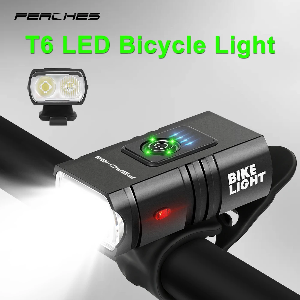 

T6 LED Bicycle Light Front 1000Lumen Lanterna Para Bike Rechargeable Lamp Cycling Flashlight MTB Bike Headlight Luz Bicicleta
