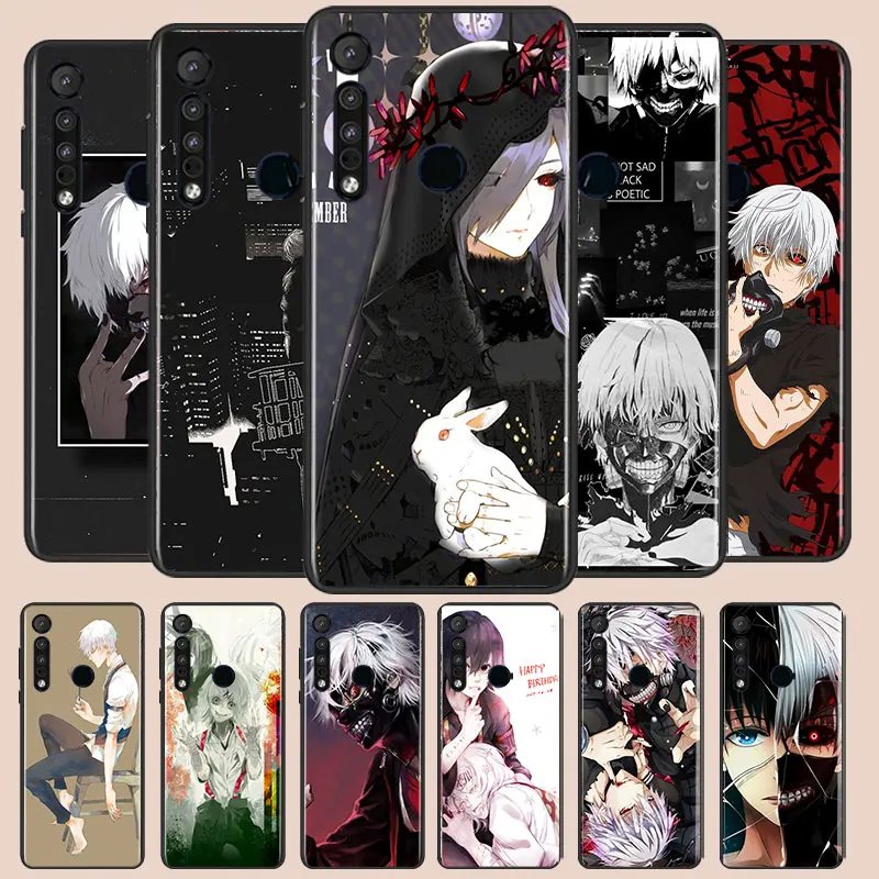 

Nice Japanese Anime Tokyo Ghoul Phone Case For Motorola G10 G22 G31 G40 G60 G41 G50 G51 G60S G71 E6i 7i 20 30Pro Lite Black Back
