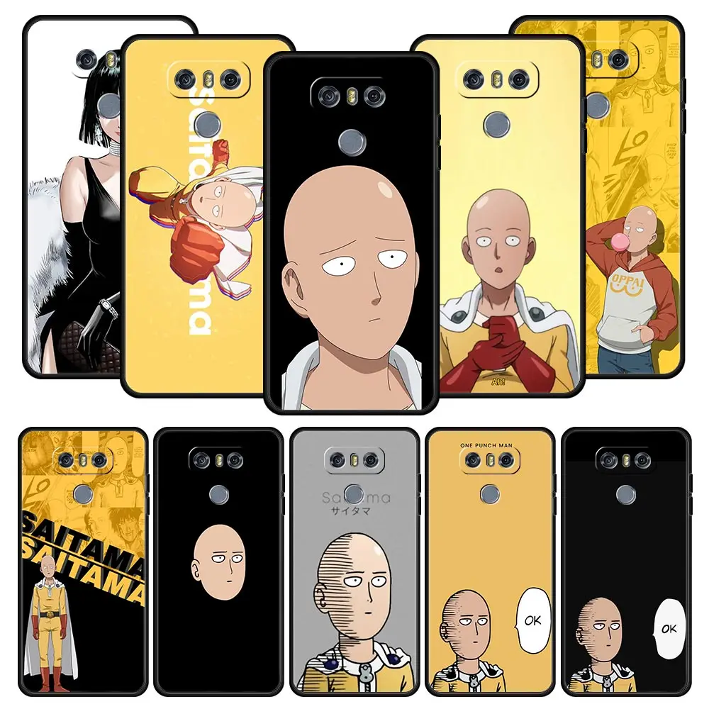 

Phone Case For LG K50s K41s K42 K40 K61 K50s K50 K22 G7 G8 G9 Q60 Q6 Q7+ Silicone Back Cover One-Punch Man Anime Shell Caso