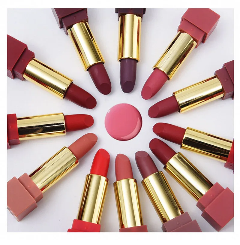 12 цветов/комплект матовая длинная прочная водостойкая Помада Увлажняющий
