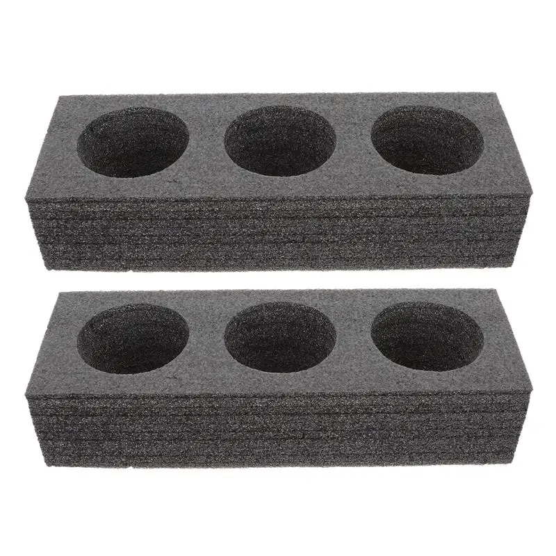 

2pcs Coffee Cup Trays 3-hole Cup Fixing Holders Takeout Milk Tea Packing Trays
