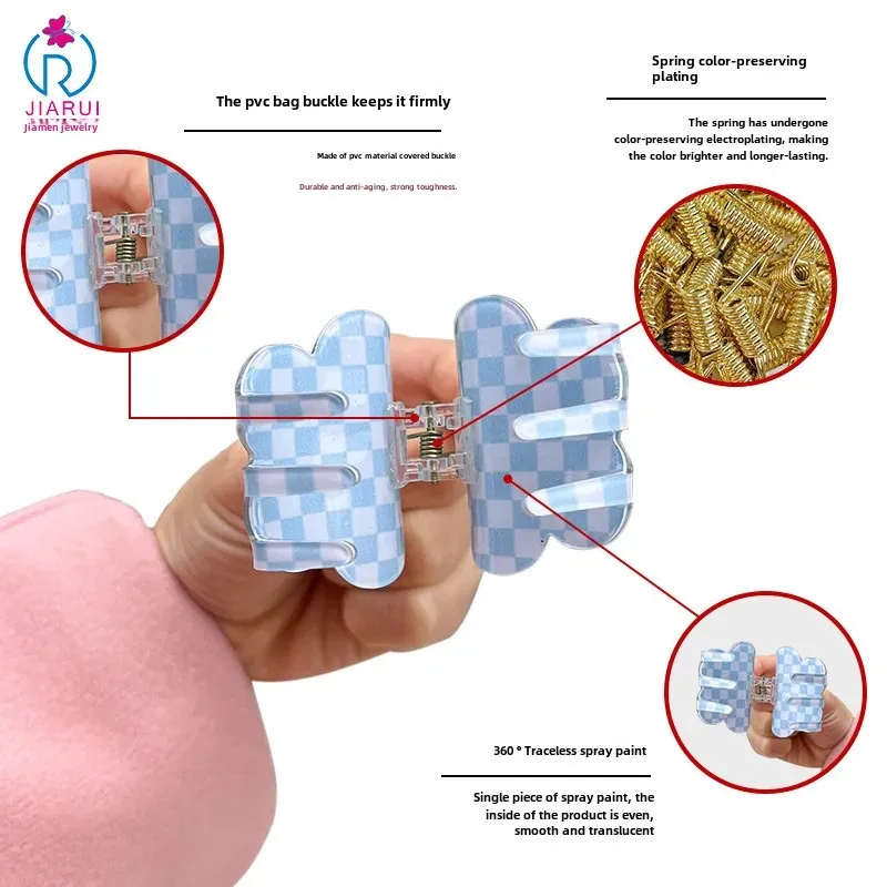 Элегантные Красочные акриловые застежки для женщин Сделай Сам красивый розовый