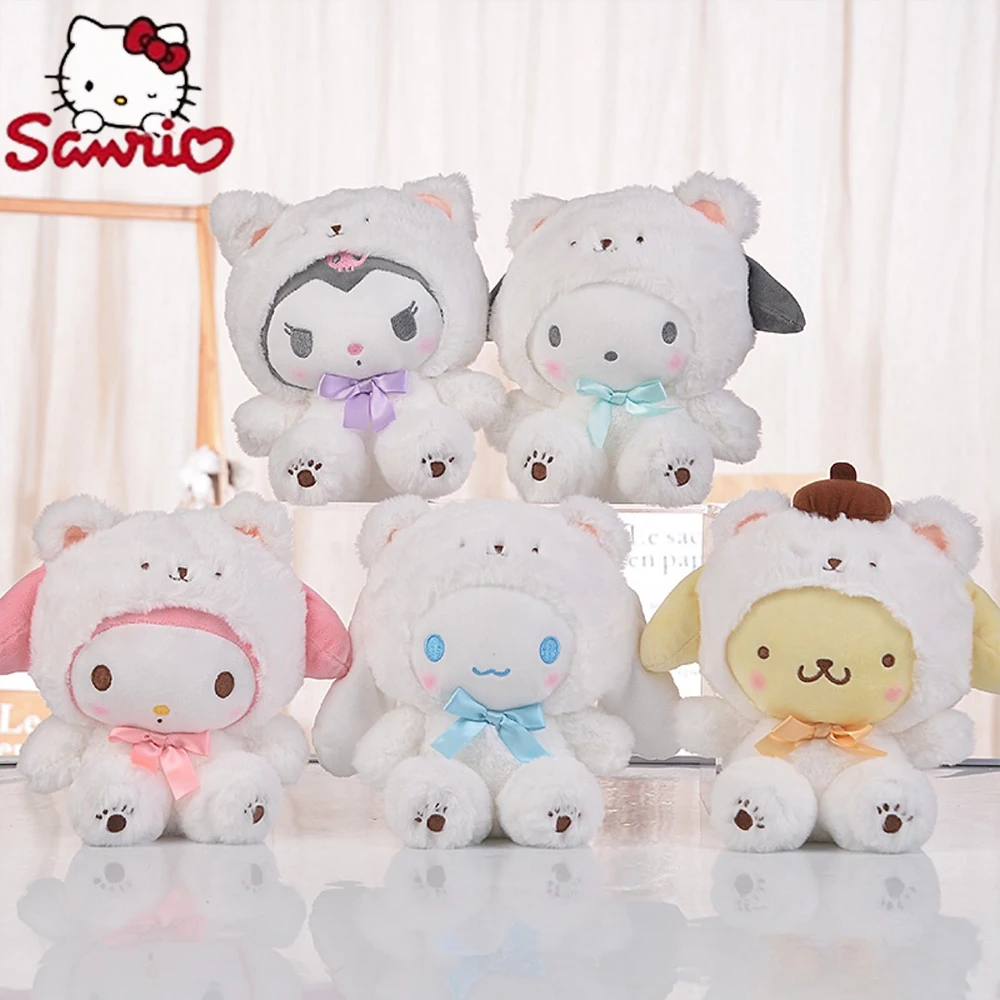 

Sanrio 15Cm Kuromi Plush Doll Hello Kitty Keychain Cinnamoroll My Melody Toy Kawaii Anime Toys Gifts Girl Plushies for Children