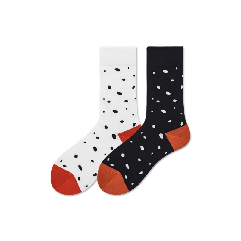 

In Tube Woman Socks Speckle Pattern Student Socks Trend Street Hip Hop Cotton