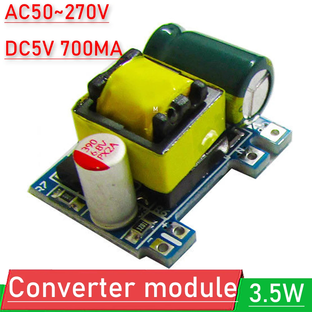 

Mini AC-DC Converter 110V 120V 220V 230V to 5V 3.5W 700MA Board Isolated Switching Power Supply Module