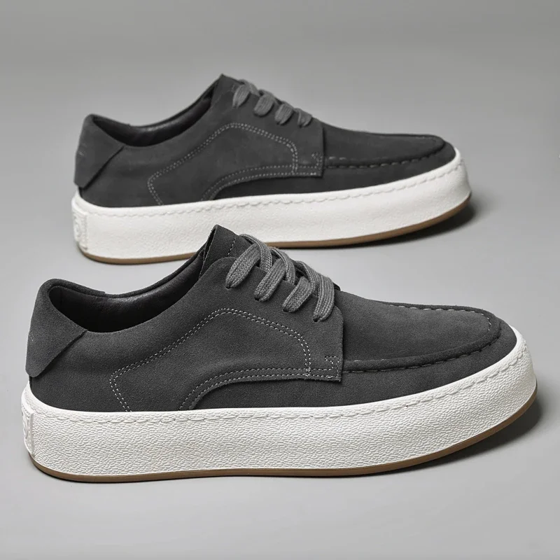 Новинка 2023 модная универсальная однотонная мужская деловая обувь Лидер продаж