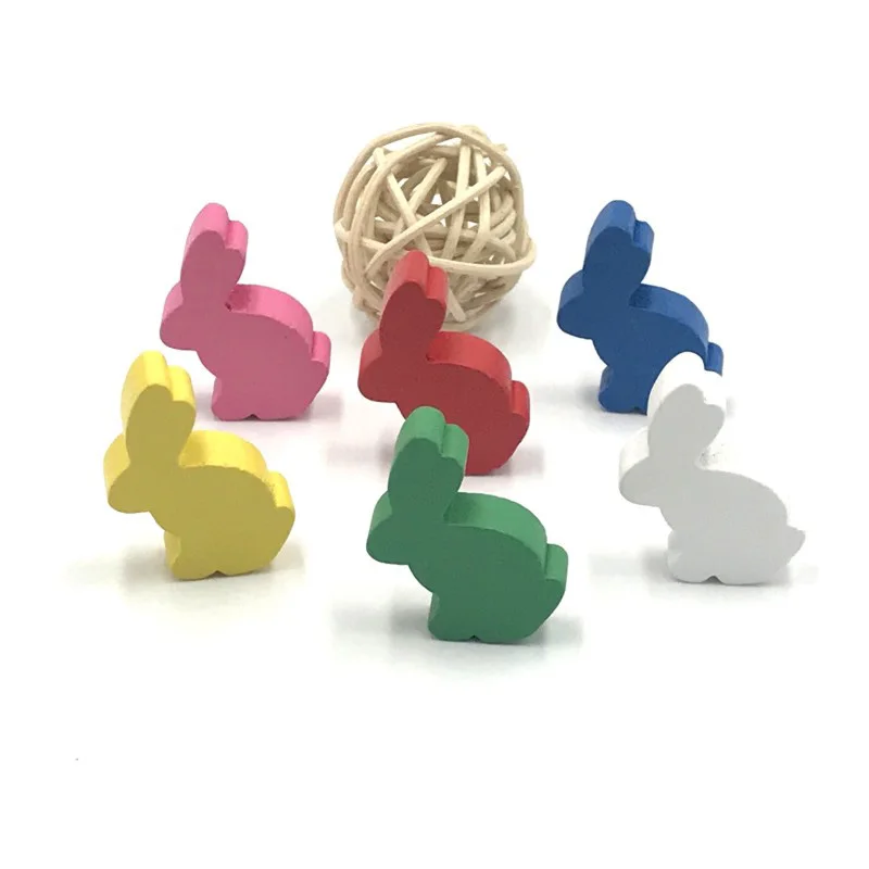 

6 Pcs/Set DIY Rabbit Chess Pieces AccessoriesWood Games