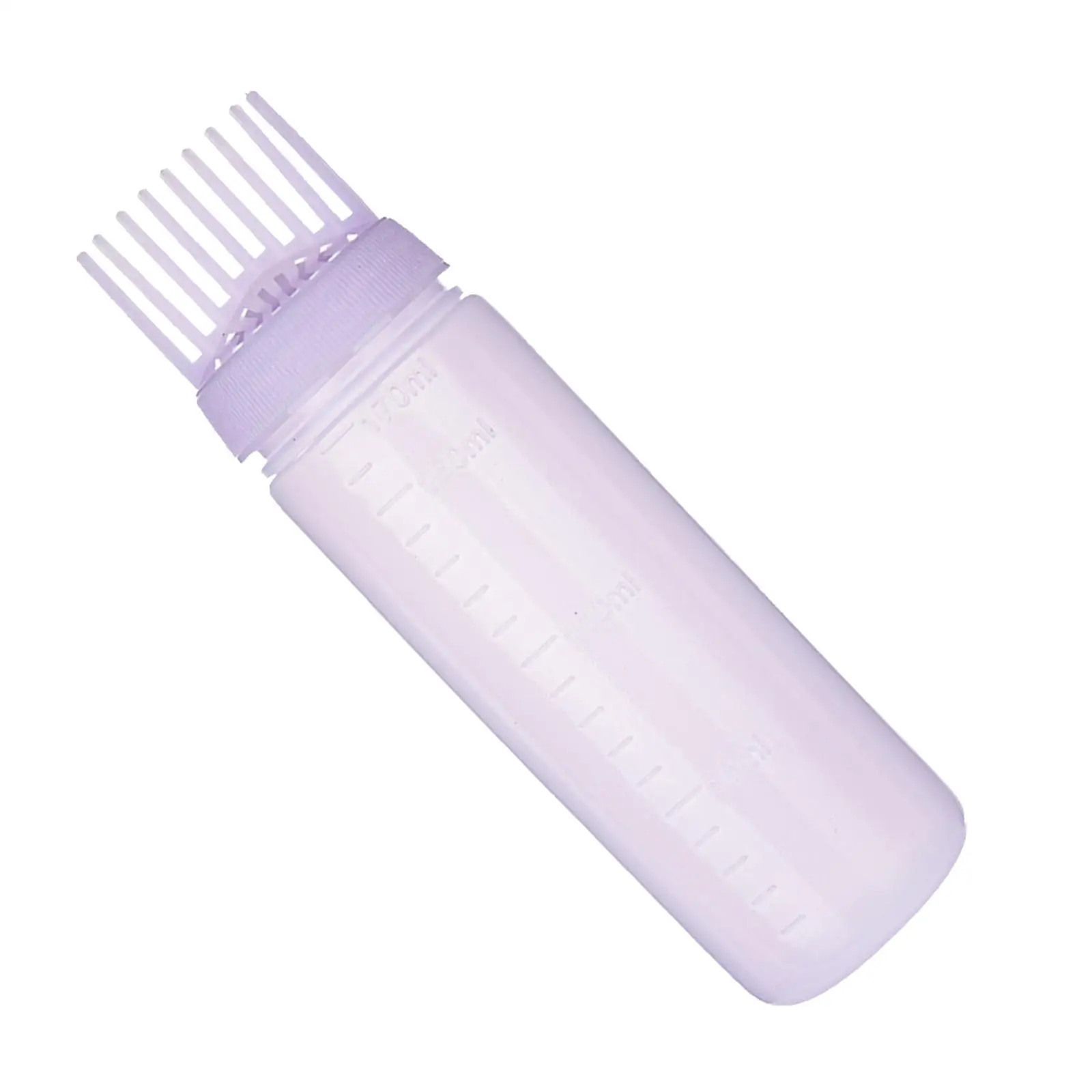 

Root Comb Applicator Bottle Empty Hair Coloring Dyeing Bottle Refillable with Graduated Scale Squeeze Bottle for Salon Home