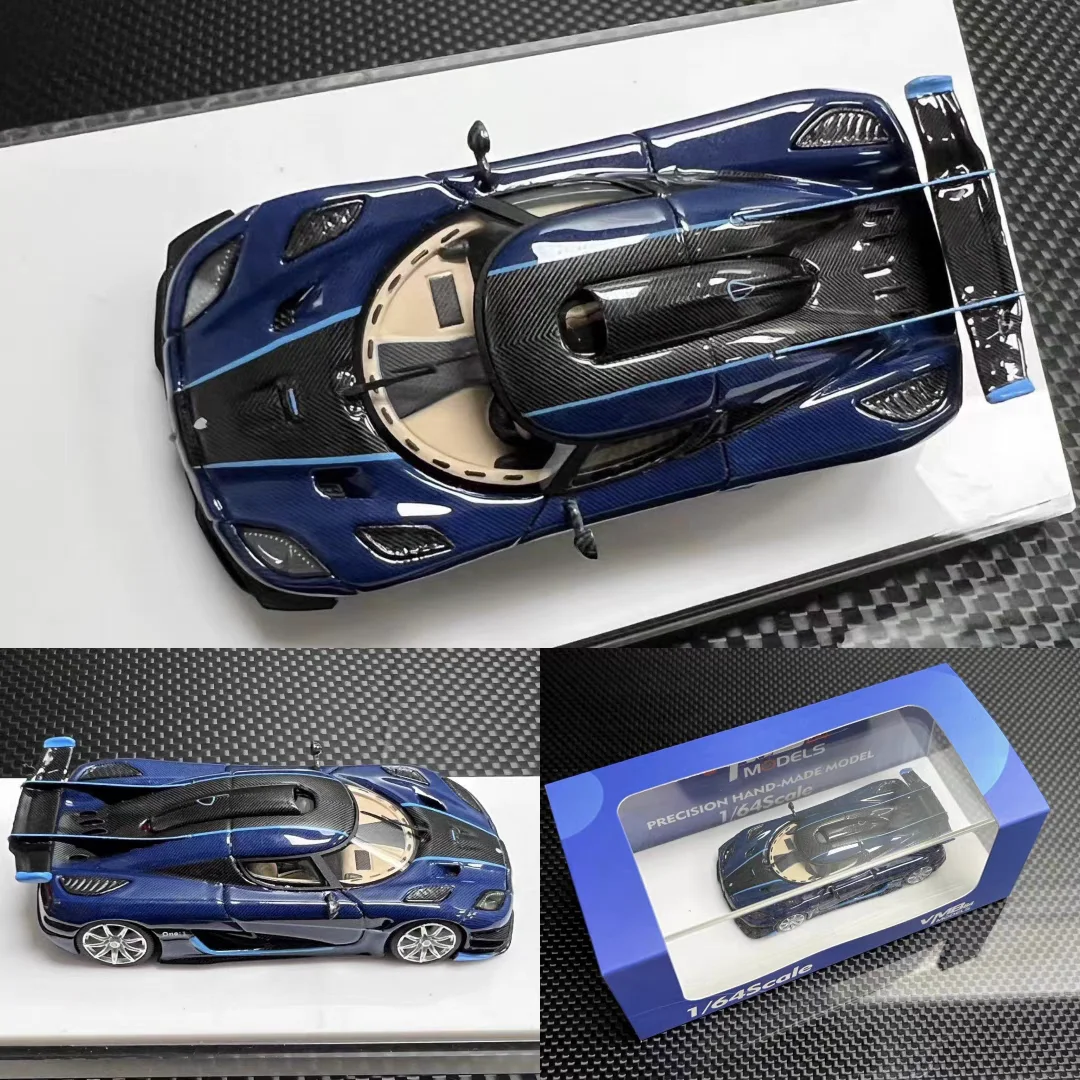 VMB 1:64 Koenigsegg one 1 белый серебристый синий смоляная модель автомобиля коллекция