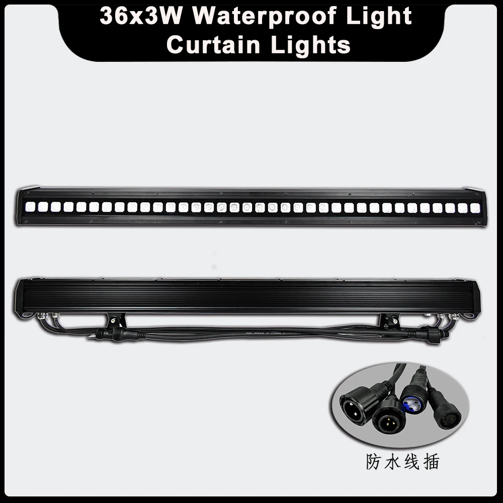 Новый 36x3W RGB 3 в 1 светодиодный Водонепроницаемый стробоскоп для стен квадратный
