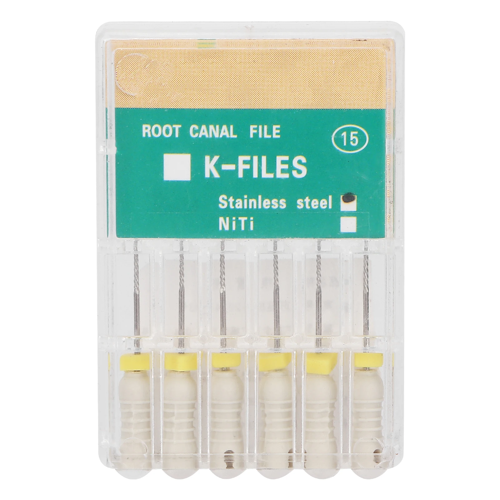 

Professional Stainless Steel Root Canal Files Endodontic K‑File Dental Tool Accessory25mm / 1in