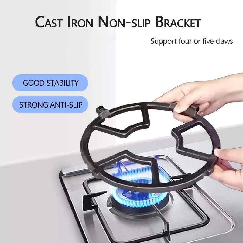 

NEW2023 Cookware Accessories Universal Cast Iron Wok Pan Support Rack Stand for Burner Gas Stove Hobs Cooker Home Kitchen Tools