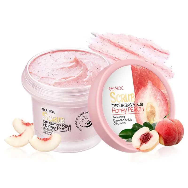 

Whitening Body Scrub 100g Gentle Peach Exfoliator Scrubber Skin Care Gentle Body Scrubs Exfoliator For Deep Skin Moisturizing