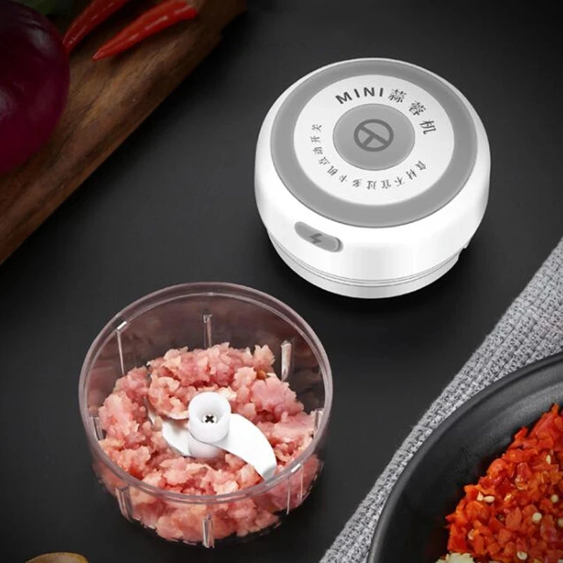 EZSOZO Mini Food Garlic Vegetable Crusher Meat Chopper Nut Pepper Onion Multifunctional Electric Processor |