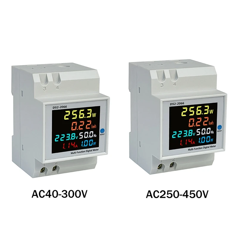 

1 Piece 100A Voltmeter Current Power Meter KWH Electric Energy Frequency Meter AC40-300V