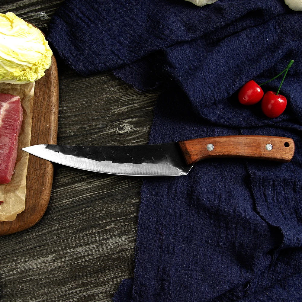 

Нож для обвалки Sowoll, 6 дюймов, нержавеющая сталь, сербский резец, нож, кухонные столовые приборы, нож для обмотки мяса и рыбы, инструмент с дер...