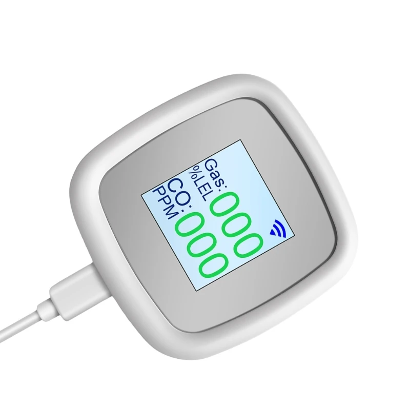 2024 Новый детектор газа Wi-Fi простой в эксплуатации бытовой утечки природного