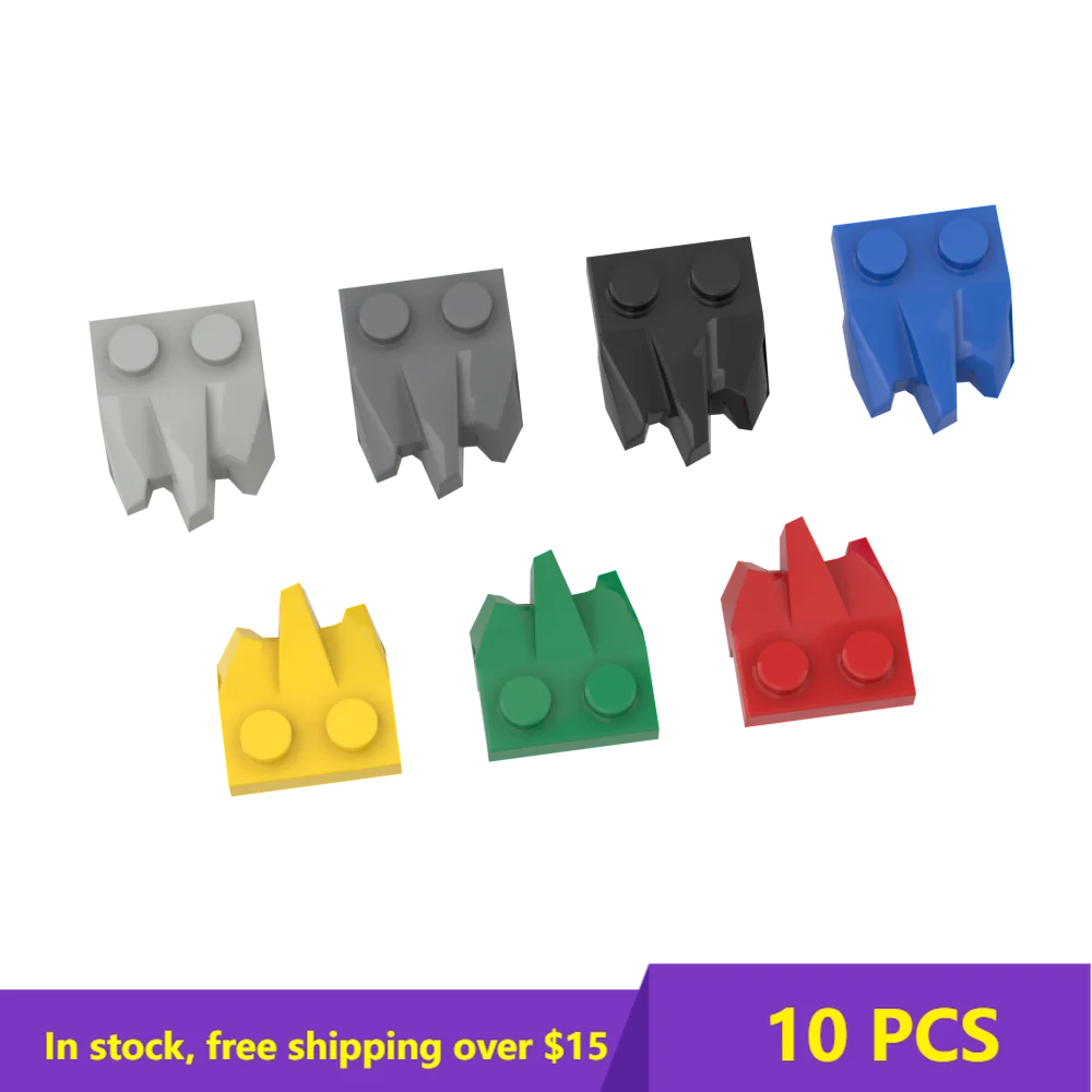 

10 шт. кубики MOC 27261 2x2,5x1 плата, Модифицированная 1x2 с 3 когтями для строительных блоков, детали «сделай сам» для детей