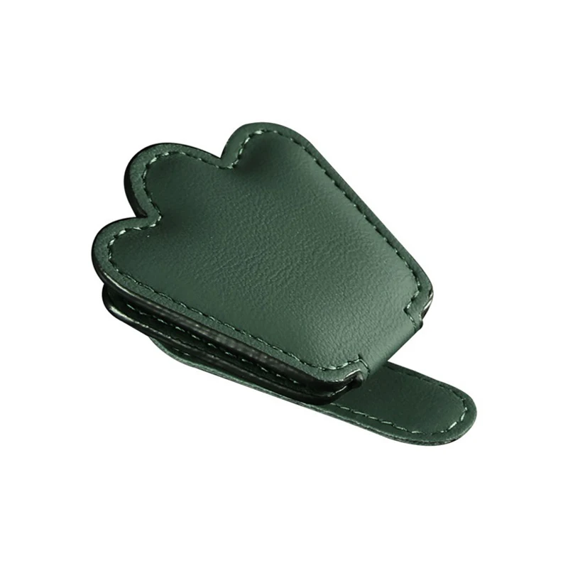 

Car Mutifunction Holder Nappa Leather Material Sunglasses Clip Card Ticket Clamp Magnetic Stand Auto Interior Storage Accessory