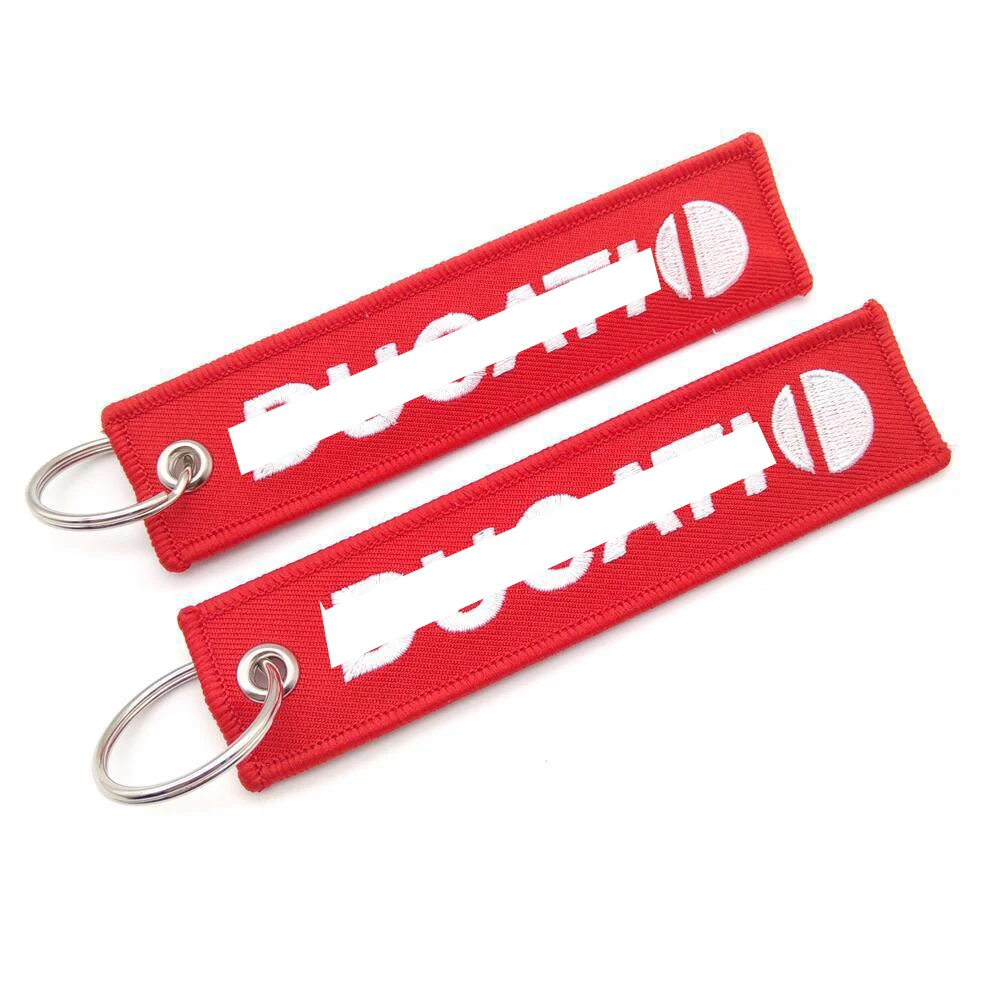 Брелок для ключей с вышивкой из полиэстера и мотоцикла подвесной путешествий