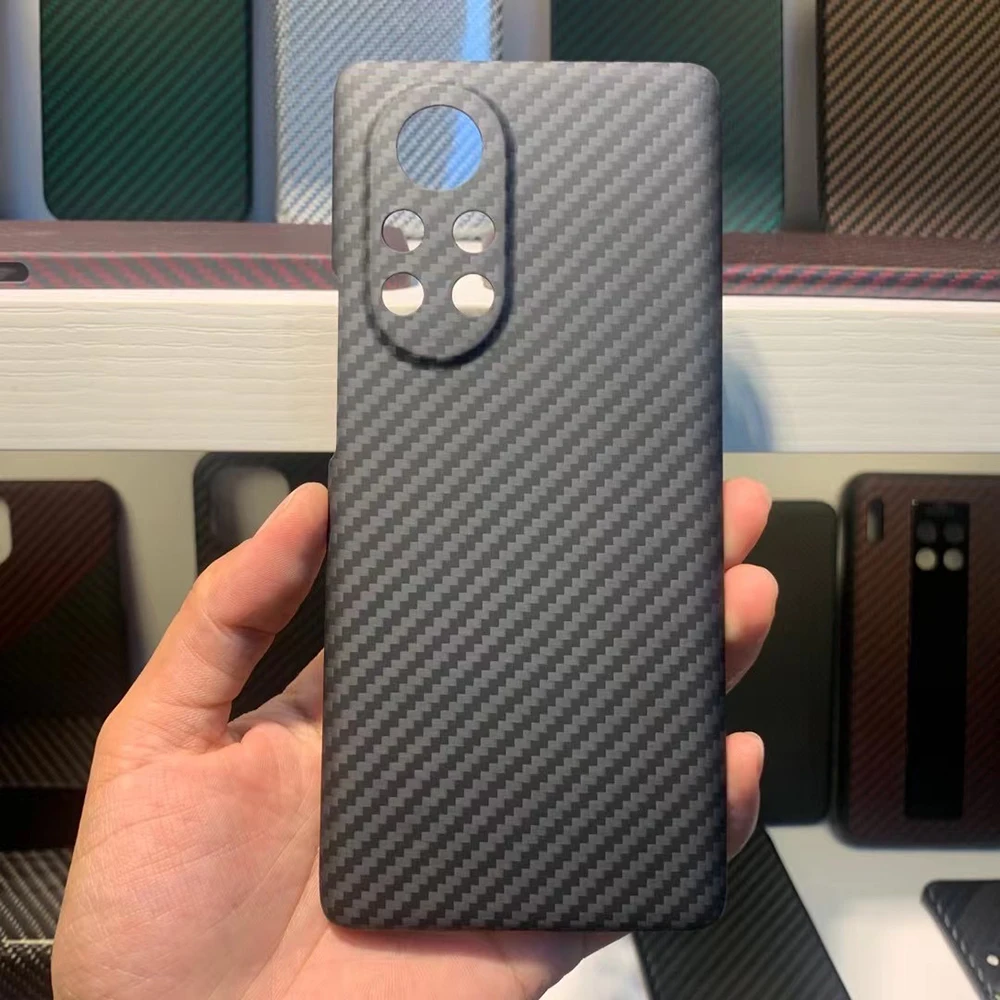 

New! Real Aramid Fiber Ly Carbon Fiber Phone For HUAWEI NOVA8 PRO Ultra-thin Anti-drop Hard For Nova8 Pro CASE Cover