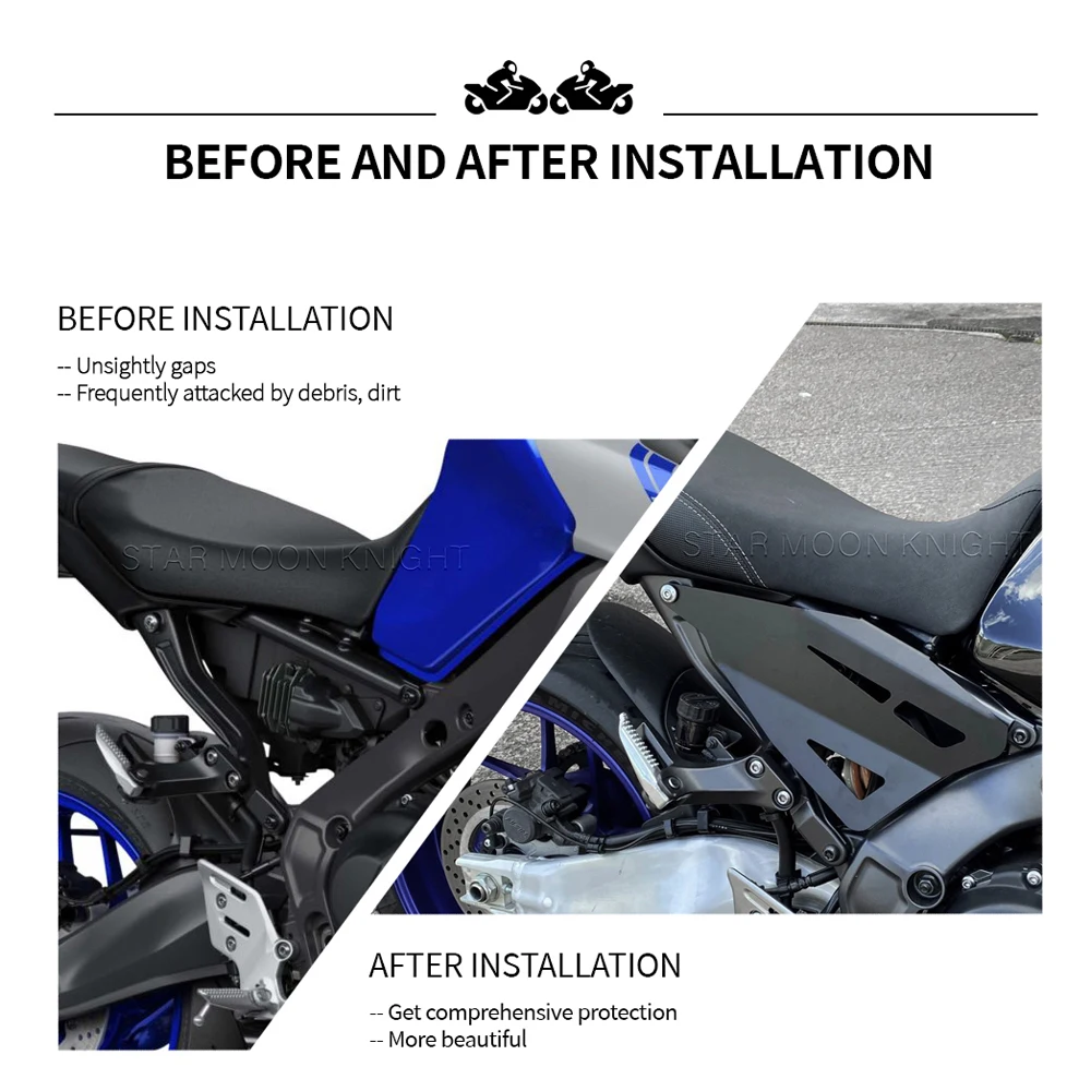 Для Yamaha MT-09 MT09 MT 09 2021 2022-аксессуары панели для заполнения рамы алюминиевые боковые
