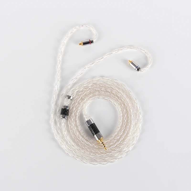 XINHS 8 strands Muxue LITZ structure single crystal sterling silver earphone upgrade line enlarge
