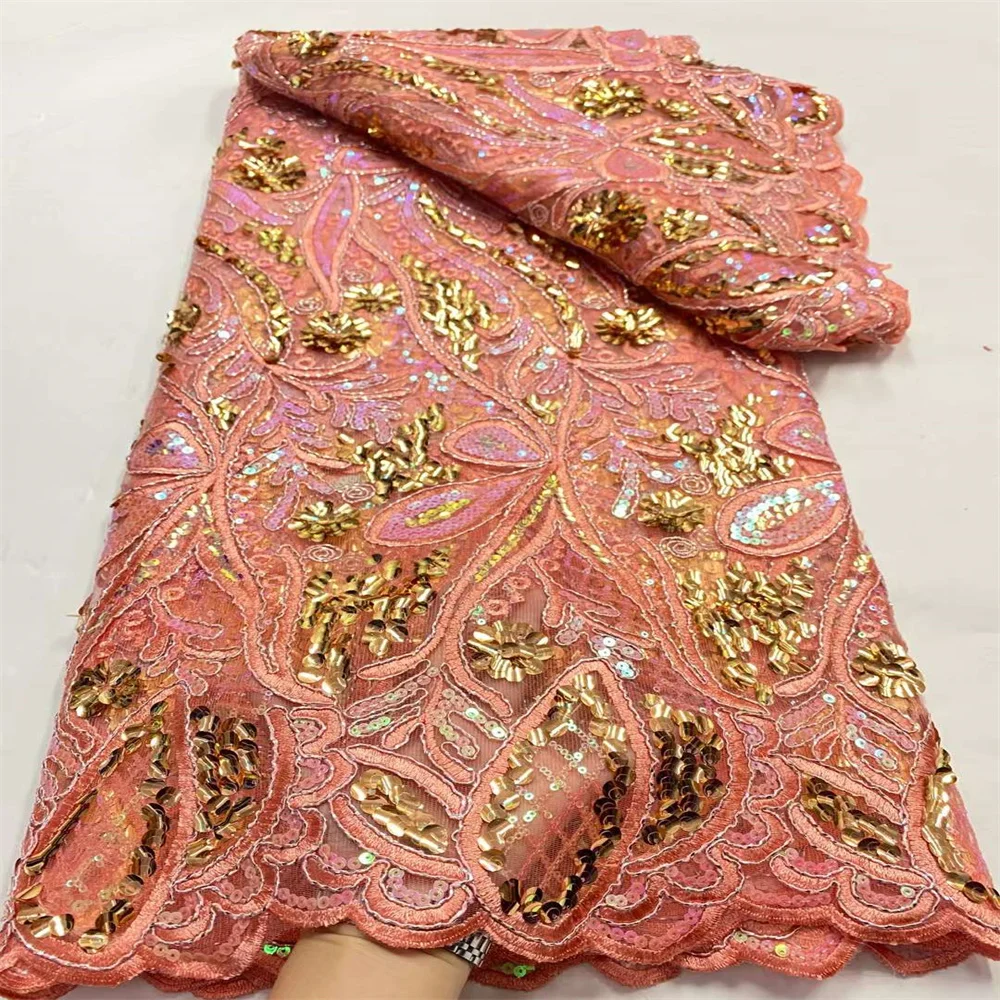 Новейшие африканские тюлевые кружева ткань 2023 высокое качество французская