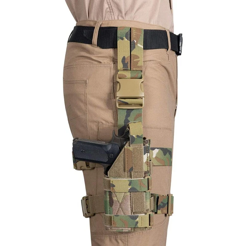 

Tactical Drop Leg Holster Airsoft Hunting Thigh Pistol Universal Gun Bag for Holster G17 G18 G19 G26 G34 M1911 XD-45acp CZ P-10C