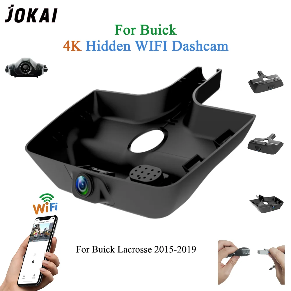 For Buick LACROSSE 2015-2019 Front and Rear 4K Dash Cam for Car Camera Recorder Dashcam WIFI Car Dvr Recording Devices