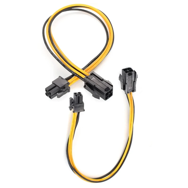 

2Pack CPU 4 Pin Extension Power Cable Motherboard ATX For Power Supply PSU 8 Inch
