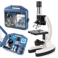 portable 300x 1200x 28 pcs kids microscope kit science educational toys microscope for kids