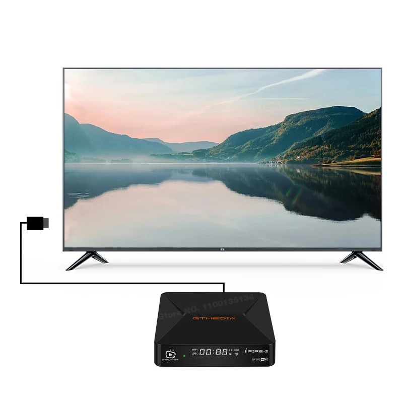 ТВ-приставка GTMEDIA Ifire 2 M3U 1080p HD H.265 10 бит Wi-Fi Ethernet MPEG 4 Xtream |