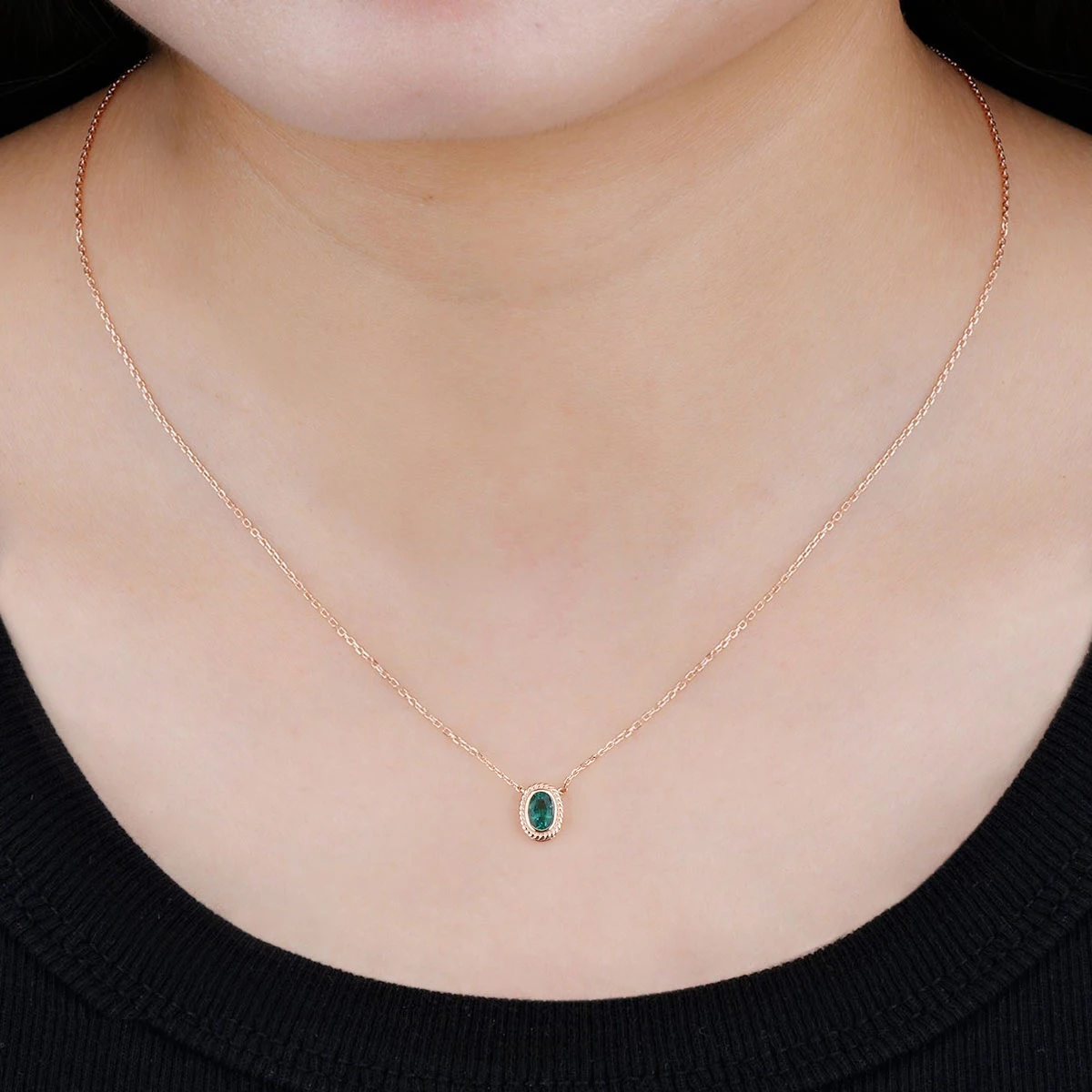 Lohaspie натуральный изумруд 14 к розовое золото подвеска 0 4 карат подлинный