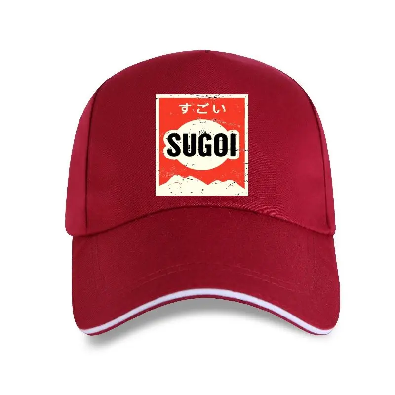 

new cap hat SUGOI Vintage Japanese Anime Poster fashion Baseball Cap men cotton brand teeshirt