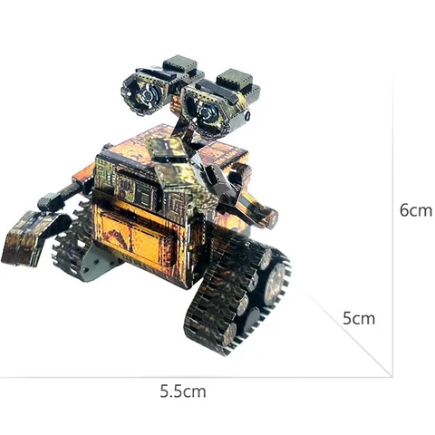 Металлический 3D-Пазл «сделай сам» из фильма Disney Walle, WAL L.E Eva, наборы роботов «сделай сам», классические детские игрушки, креативные детские развивающие игрушки