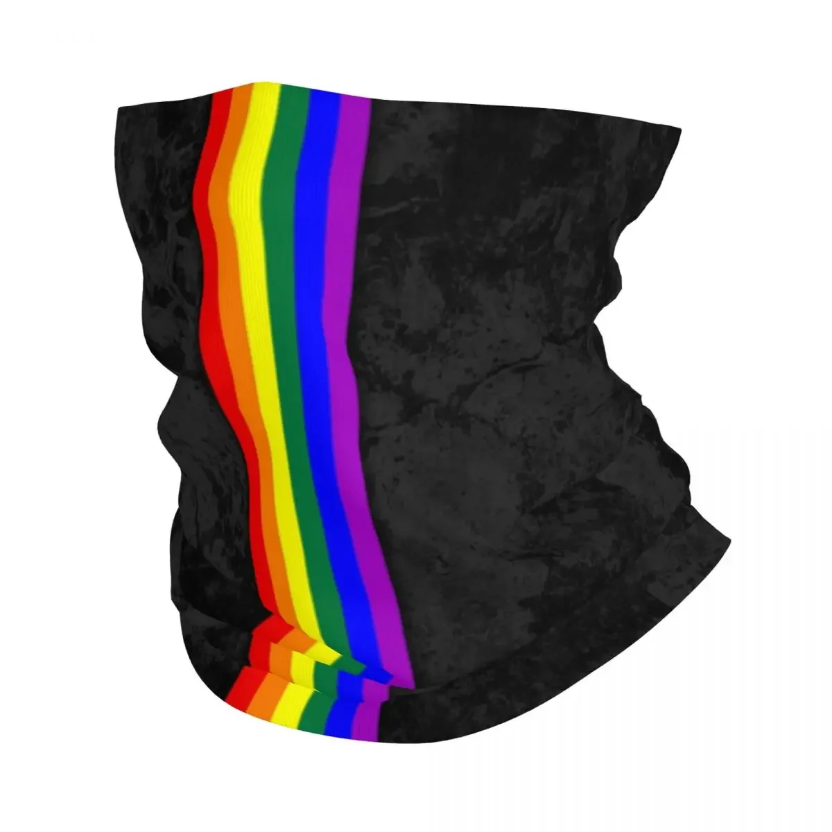 

Distressed LGBTQ Pride Flag Stripe Winter Headband Neck Warmer Ski Cycling Tube Scarf LGBT Gay Lesbian Face Bandana Gaiter
