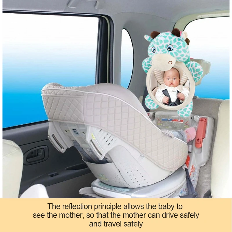 

Baby Car Mirror Universal Adjustable View Back Seat Mirror Cute Safe Car Kids Monitor For Kids Child Toddler
