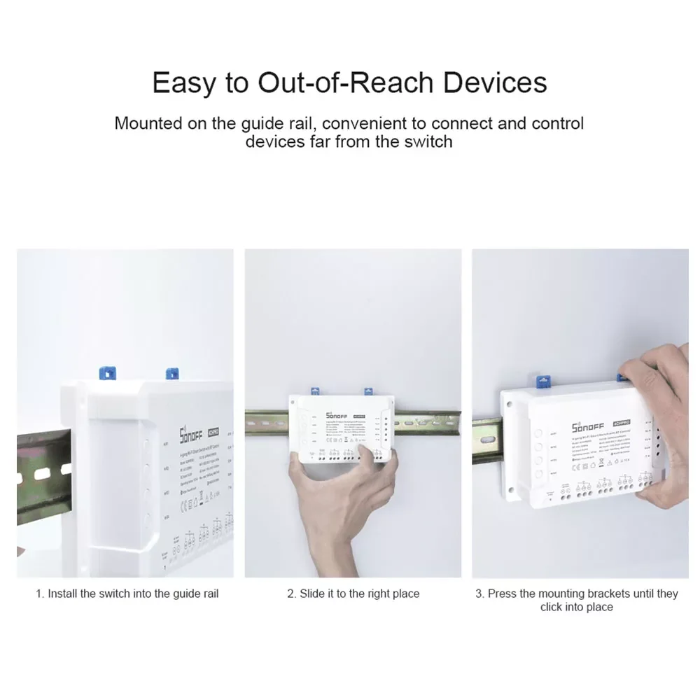 Смарт-переключатель SONOFF 4 Gang 4CH R3/ PRO R3 модуль 433 МГц RF Wifi умный светильник