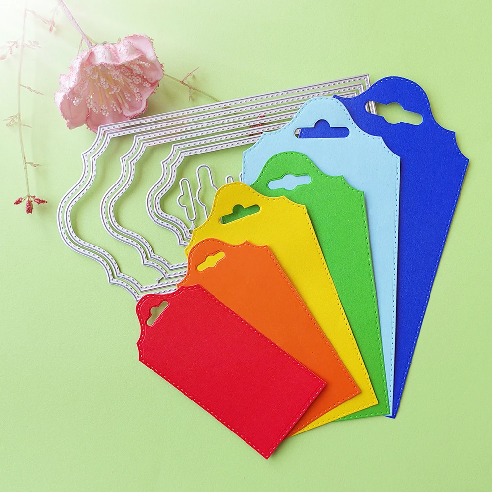 

6 in 1 decorative tag die-cutting dies scrapbook decoration embossed photo album decoration card making DIY crafts