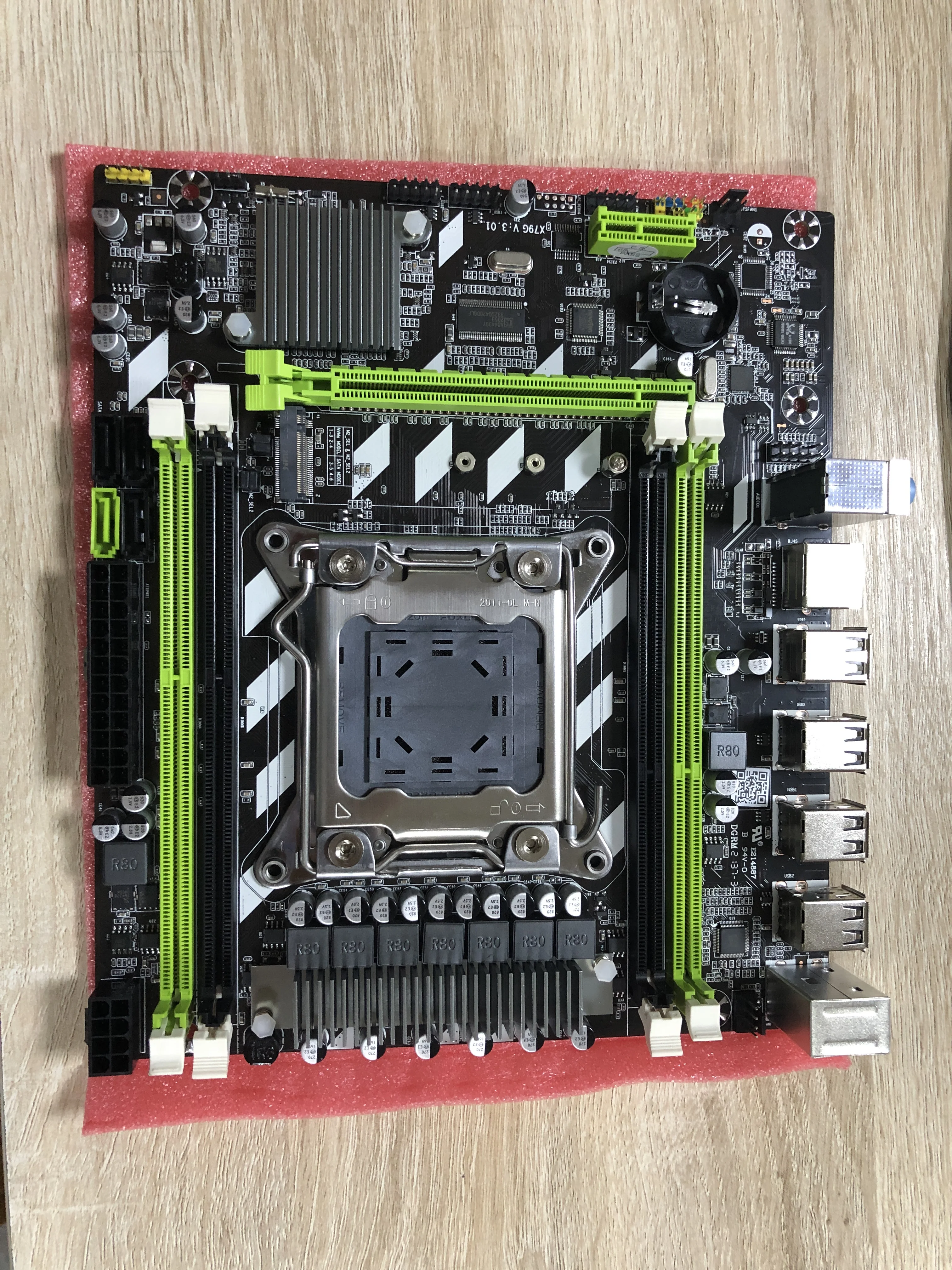 Atermiter X79G X79 Материнская плата LGA 2011 USB2.0 SATA3 Поддержка REG ECC Память и процессор Xeon E5 4 DDR3 PCI-E NVME M.2 на.