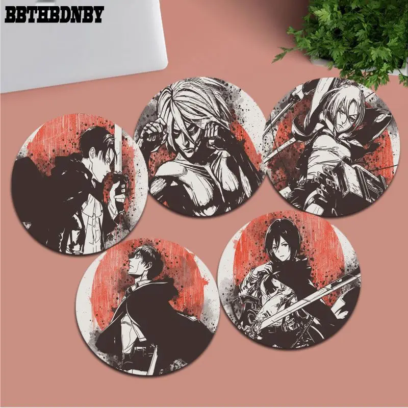 

Hot Sales Anime Attack on Titan Soft Rubber Professional Gaming Mouse Pad gaming Mousepad Rug For PC Laptop Notebook