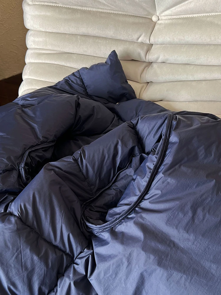 [LANMREM] толстые теплые пуховые пальто со стойкой для женщин однобортная офисная