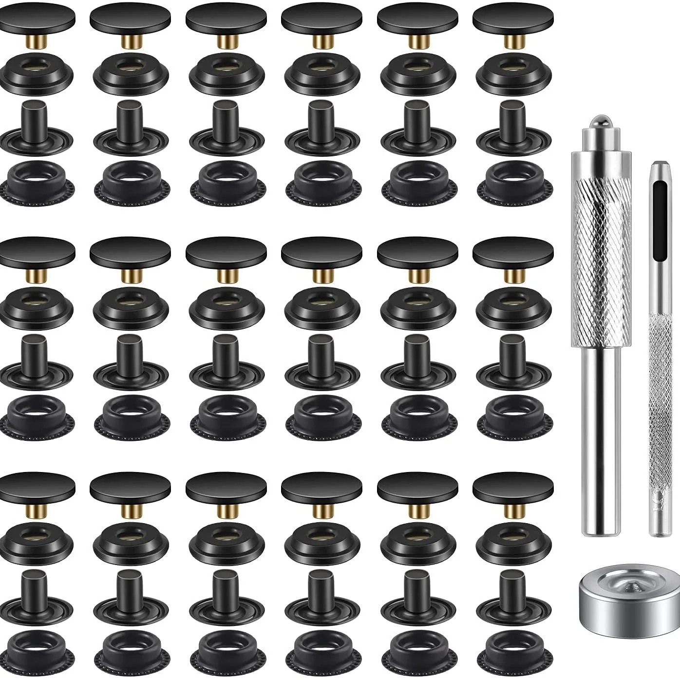 18 комплектов 15 мм комбинированная Пряжка из нержавеющей стали серебристый