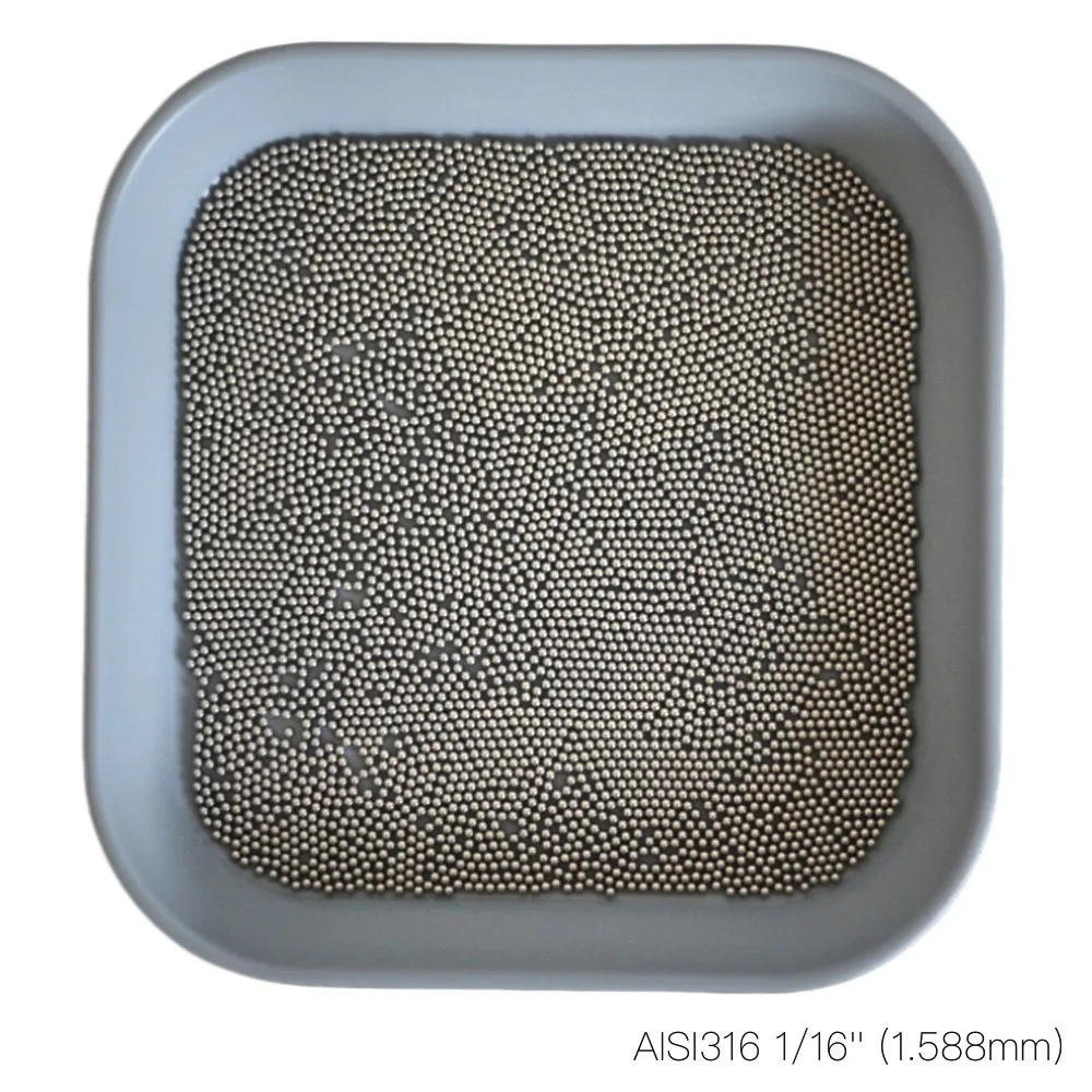 

1/16'' ( 1.588mm ) AISI 316 Stainless Steel Ball Grade 25 High Precision Solid Bearing Balls