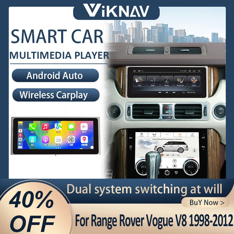 

android10 head unit wireless carplay For Range Rover Vogue V8 L322 1998-2012 touch screen car radio stereo