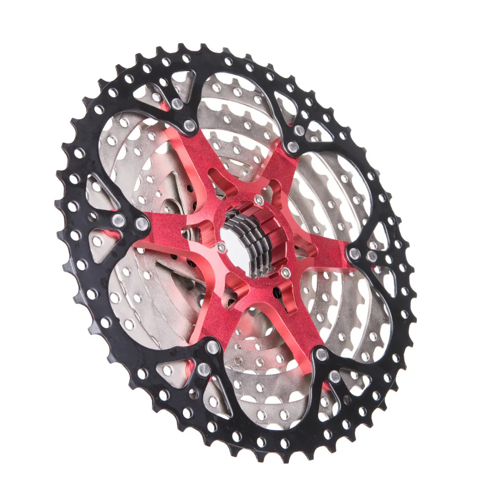 

11-46T Bicycle Freewheel 9 Speed Card Cassette High rigidity High-tensile Mountain Bike Sprocket Wear-resistant